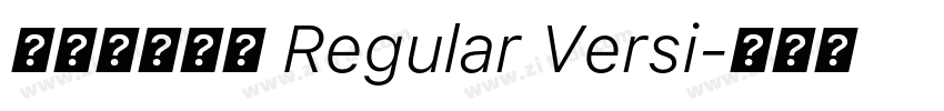 古典明朝字體 Regular Versi字体转换